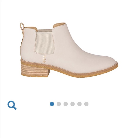 NWOT Maya Chelsea Leather Booties! Ivory colour - Picture 2 of 8